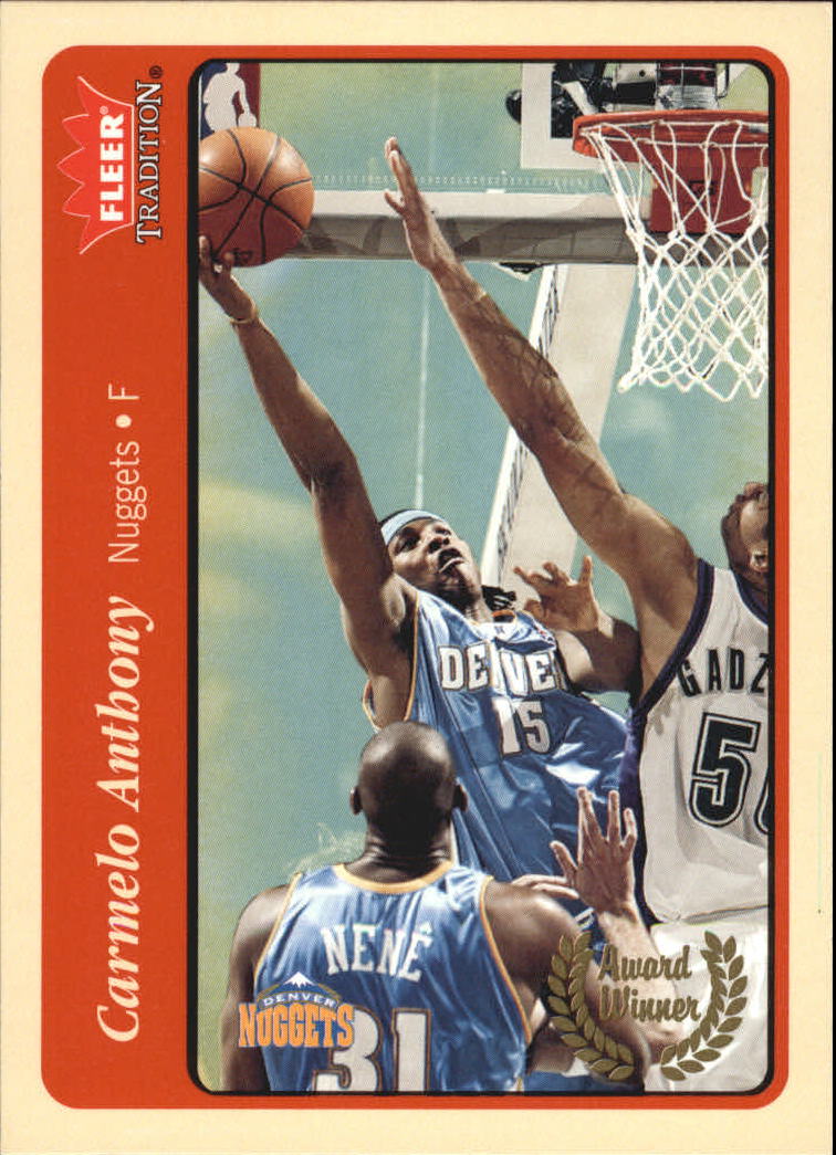 2004-05 Fleer Tradition #219 Carmelo Anthony AW
