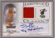 2004-05 Fleer Throwbacks Hardwood Classics Jerseys Autographs Silver #DW Dorell Wright/50