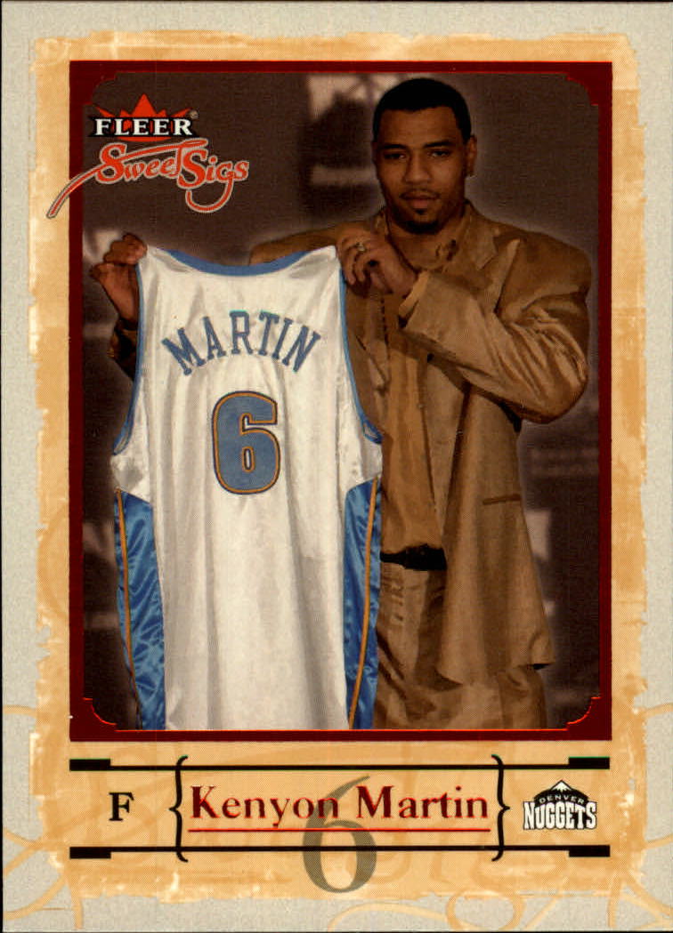 2004-05 Fleer Sweet Sigs #48 Kenyon Martin