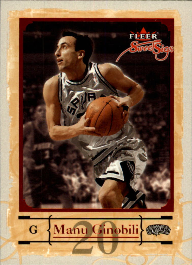 2004-05 Fleer Sweet Sigs #74 Manu Ginobili - NM-MT