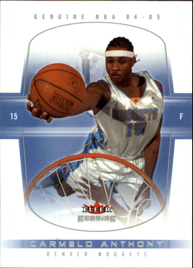 2004-05 Fleer Genuine #91 Carmelo Anthony