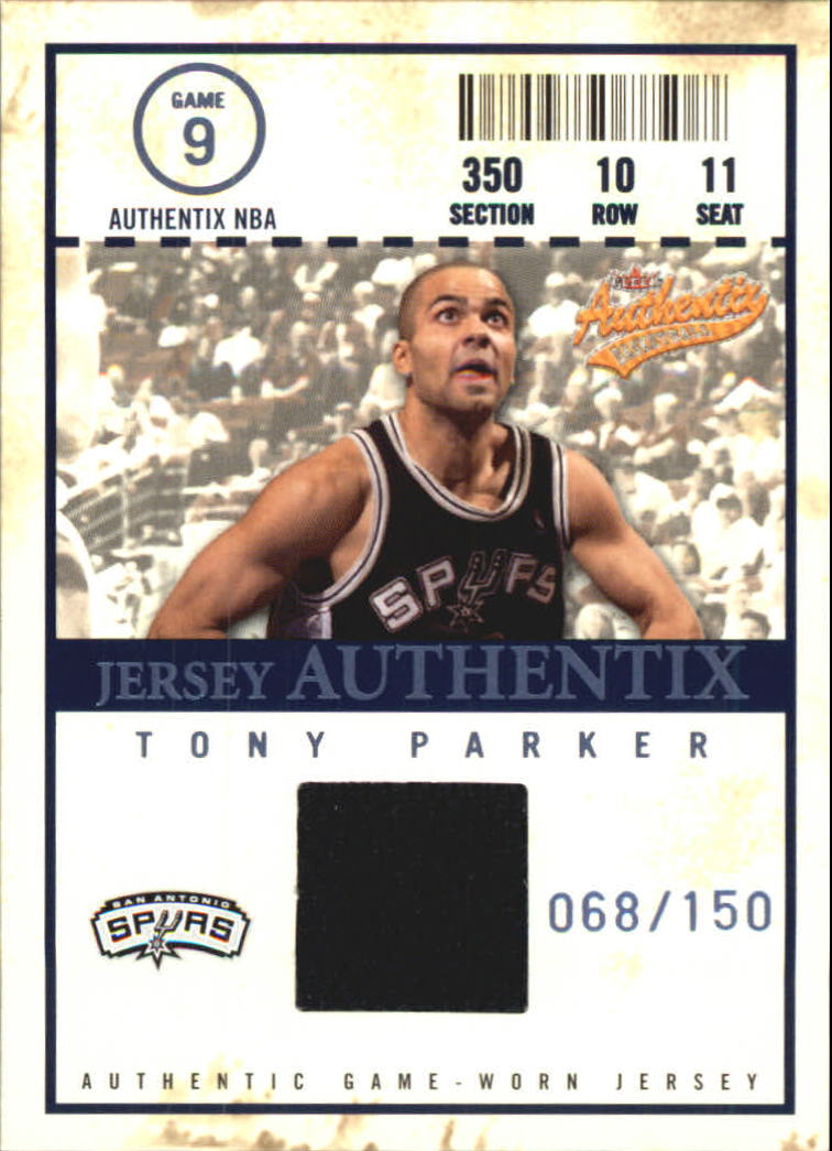 2004-05 Fleer Authentix Jerseys 150 #23 Tony Parker