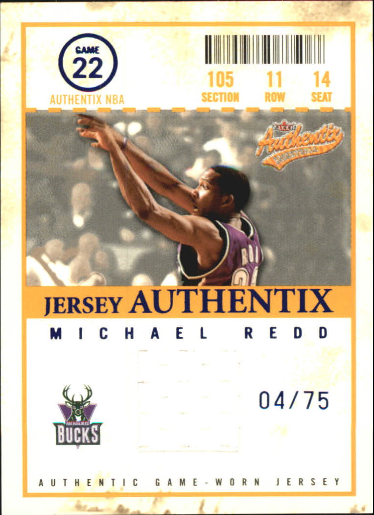 2004-05 Fleer Authentix Jerseys 75 #26 Michael Redd