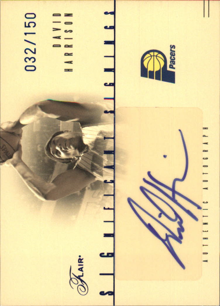 2004-05 Flair Significant Signings #DH David Harrison/150