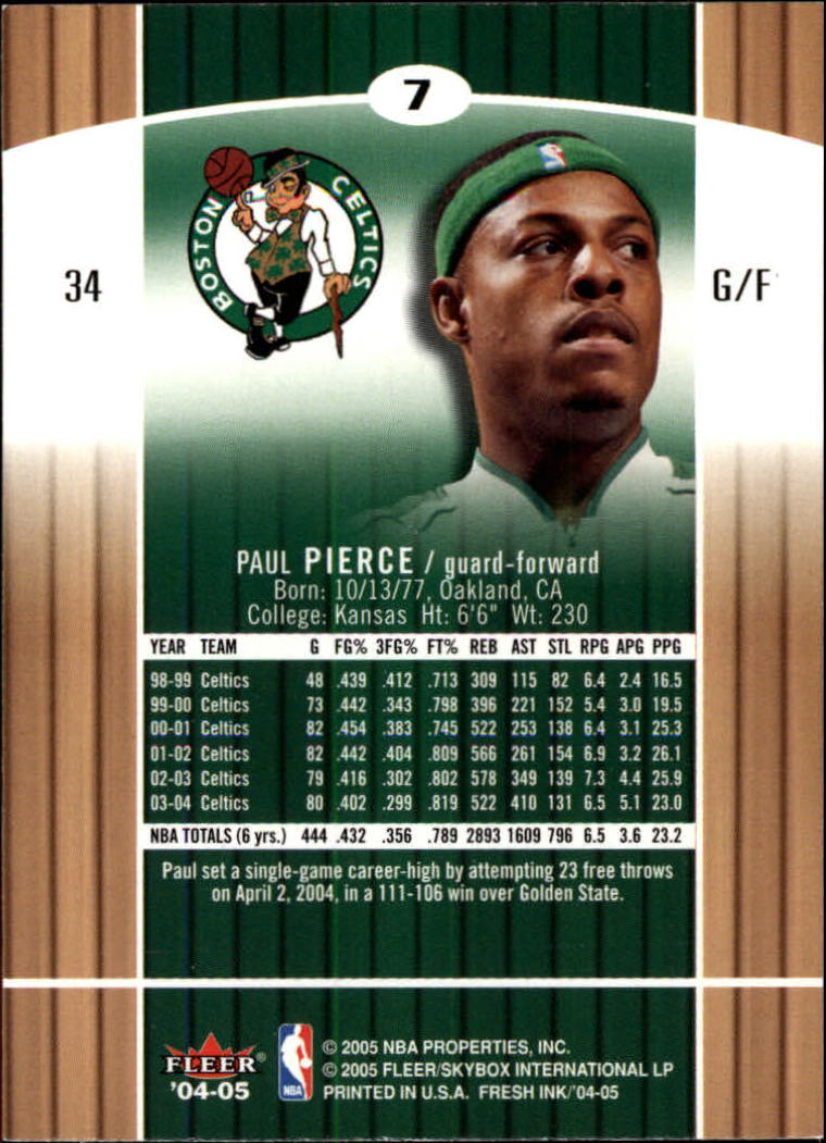 Paul Pierce cards (1999-2021) Celtics Nets - You Choose - Bild 150 von 360