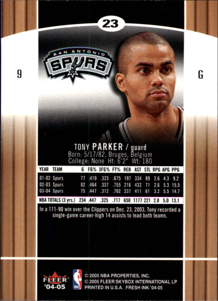 Tony Parker cards (2002-2018) Spurs Hornets - You Choose - Picture 69 of 227