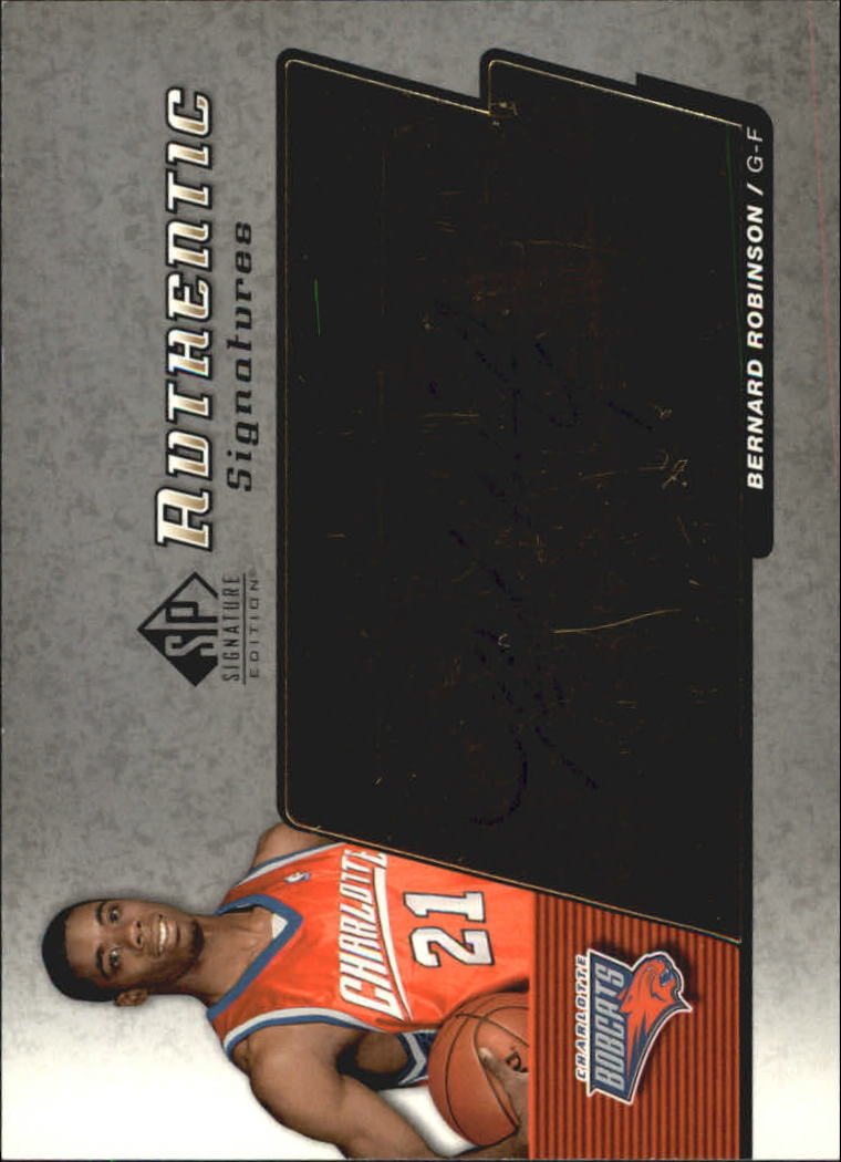2004-05 SP Signature Edition Signatures #RO Bernard Robinson
