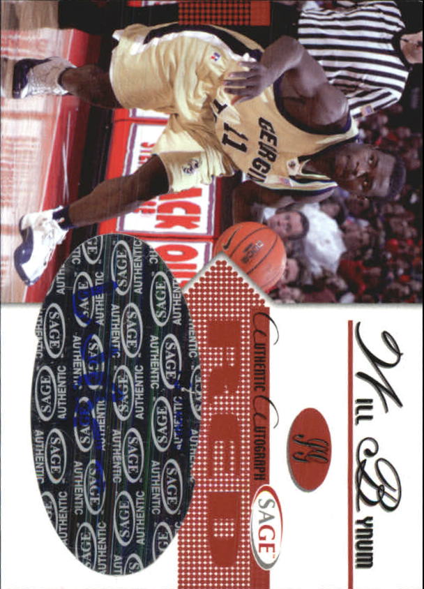 2005 SAGE Autographs Red #A4 Will Bynum/625