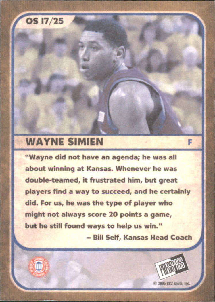 2005 Press Pass Basketball "Old School" Insert Cards - Picture 35 of 51