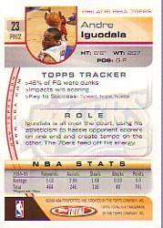 2005-06 Topps Total #23 Andre Iguodala back image