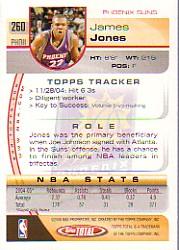 2005-06 Topps Total #260 James Jones back image