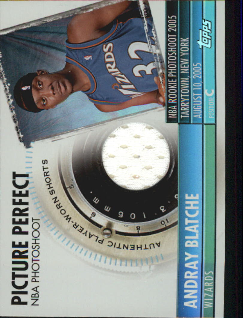 2005-06 Topps Big Game Picture Perfect Relics #AB Andray Blatche JSY