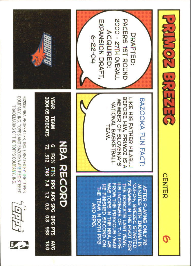B6670- 2005-06 Bazooka Bk Card #s 1-220 +Inserts -You Pick- 15+ FREE US SHIP - Picture 13 of 441