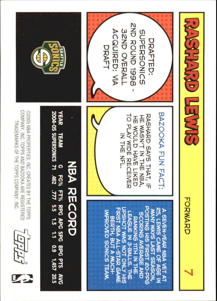 B6670- 2005-06 Bazooka Bk Card #s 1-220 +Inserts -You Pick- 15+ FREE US SHIP - Picture 15 of 441