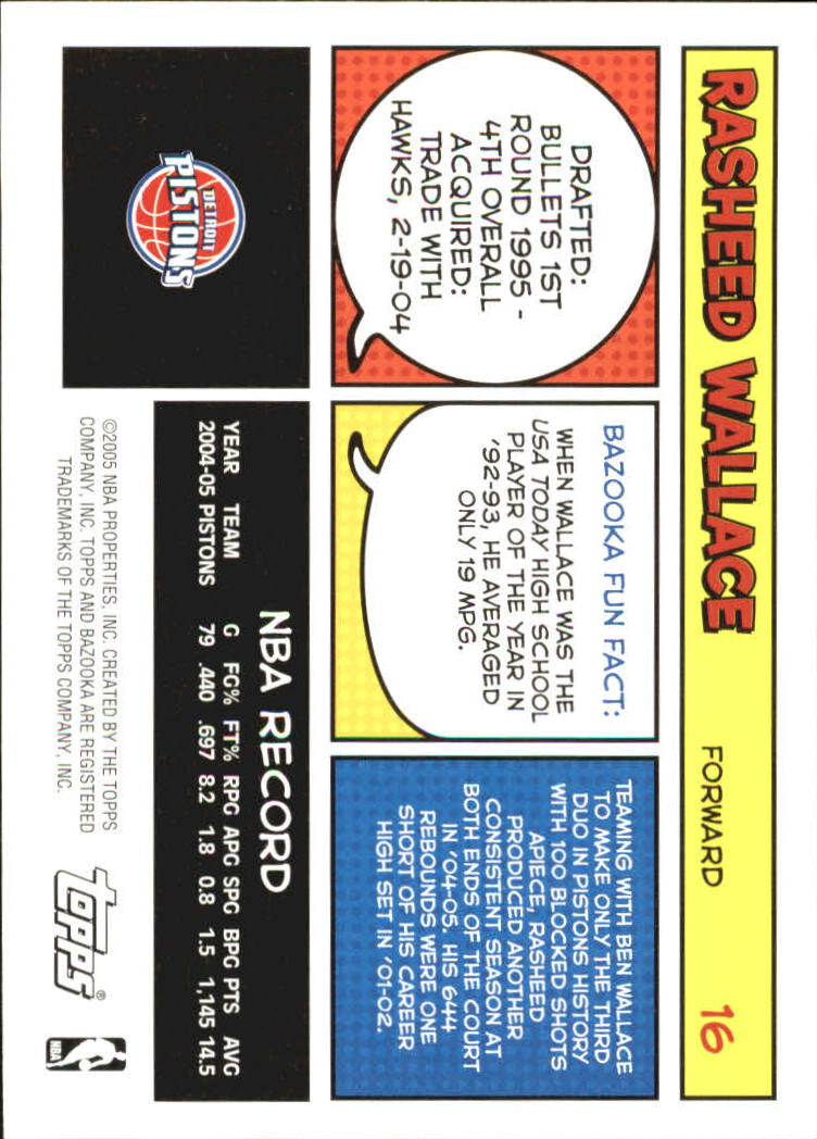 B6670- 2005-06 Bazooka Bk Card #s 1-220 +Inserts -You Pick- 15+ FREE US SHIP - Picture 31 of 441