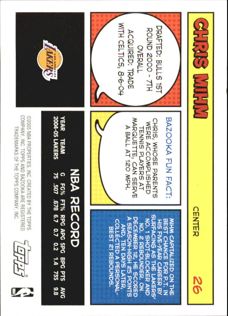 B6670- 2005-06 Bazooka Bk Card #s 1-220 +Inserts -You Pick- 15+ FREE US SHIP - Picture 51 of 441