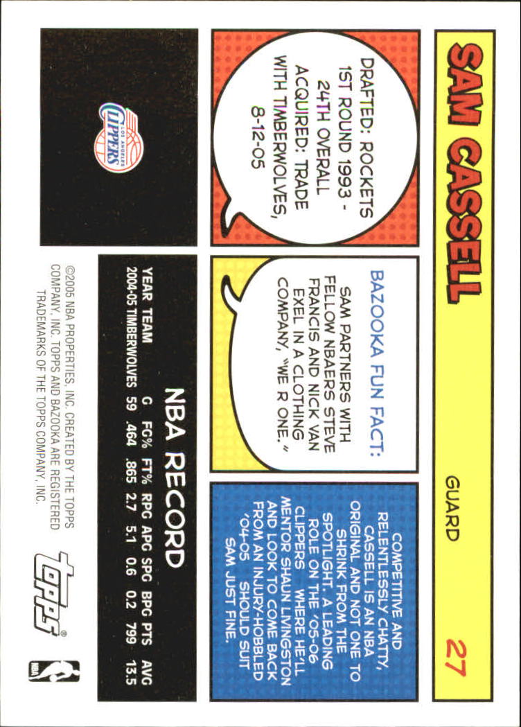 B6670- 2005-06 Bazooka Bk Card #s 1-220 +Inserts -You Pick- 15+ FREE US SHIP - Picture 53 of 441