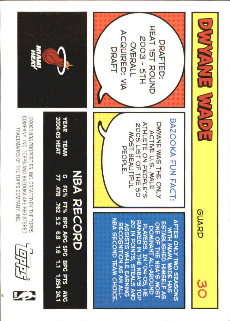 B6670- 2005-06 Bazooka Bk Card #s 1-220 +Inserts -You Pick- 15+ FREE US SHIP - Picture 59 of 441