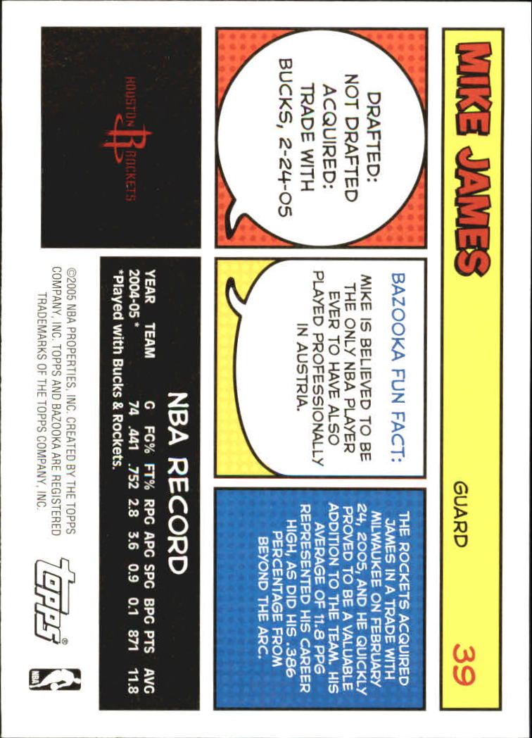 B6670- 2005-06 Bazooka Bk Card #s 1-220 +Inserts -You Pick- 15+ FREE US SHIP - Picture 77 of 441