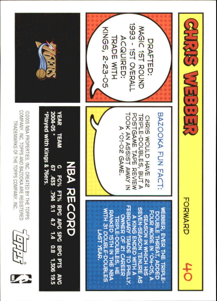 B6670- 2005-06 Bazooka Bk Card #s 1-220 +Inserts -You Pick- 15+ FREE US SHIP - Picture 79 of 441