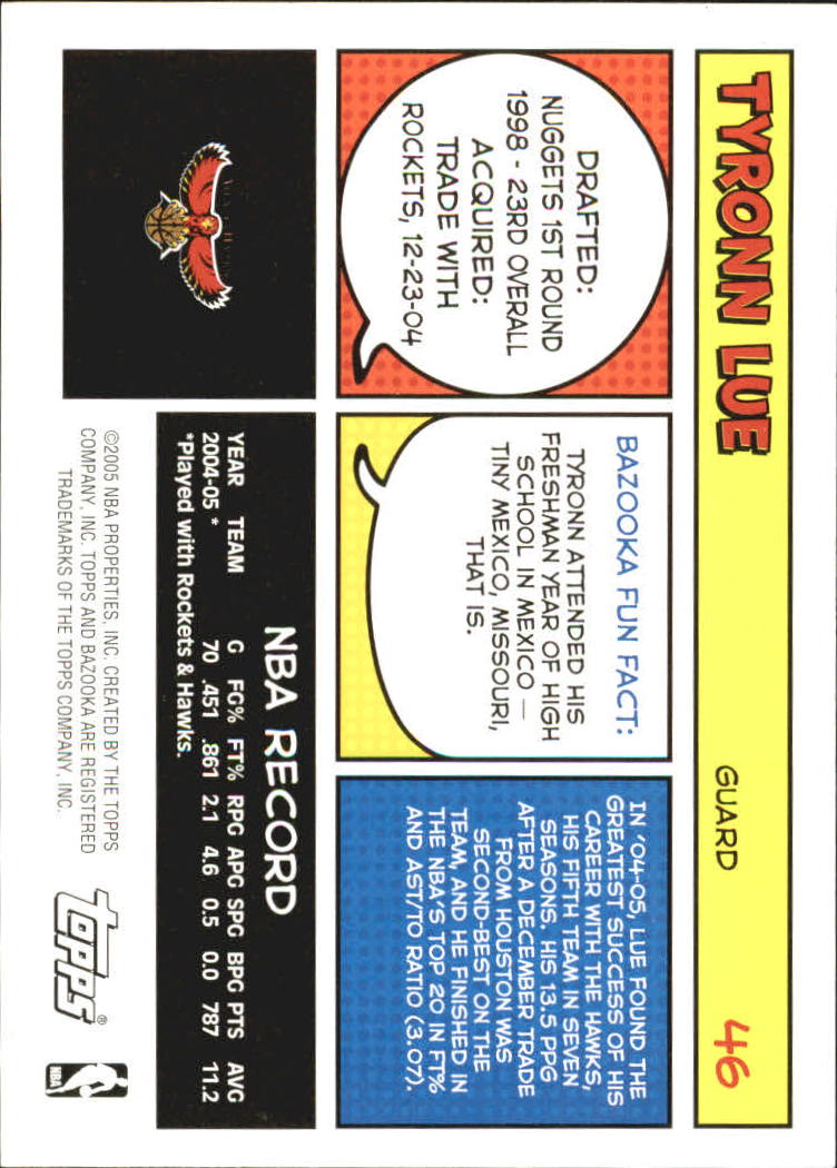 B6670- 2005-06 Bazooka Bk Card #s 1-220 +Inserts -You Pick- 15+ FREE US SHIP - Picture 89 of 441