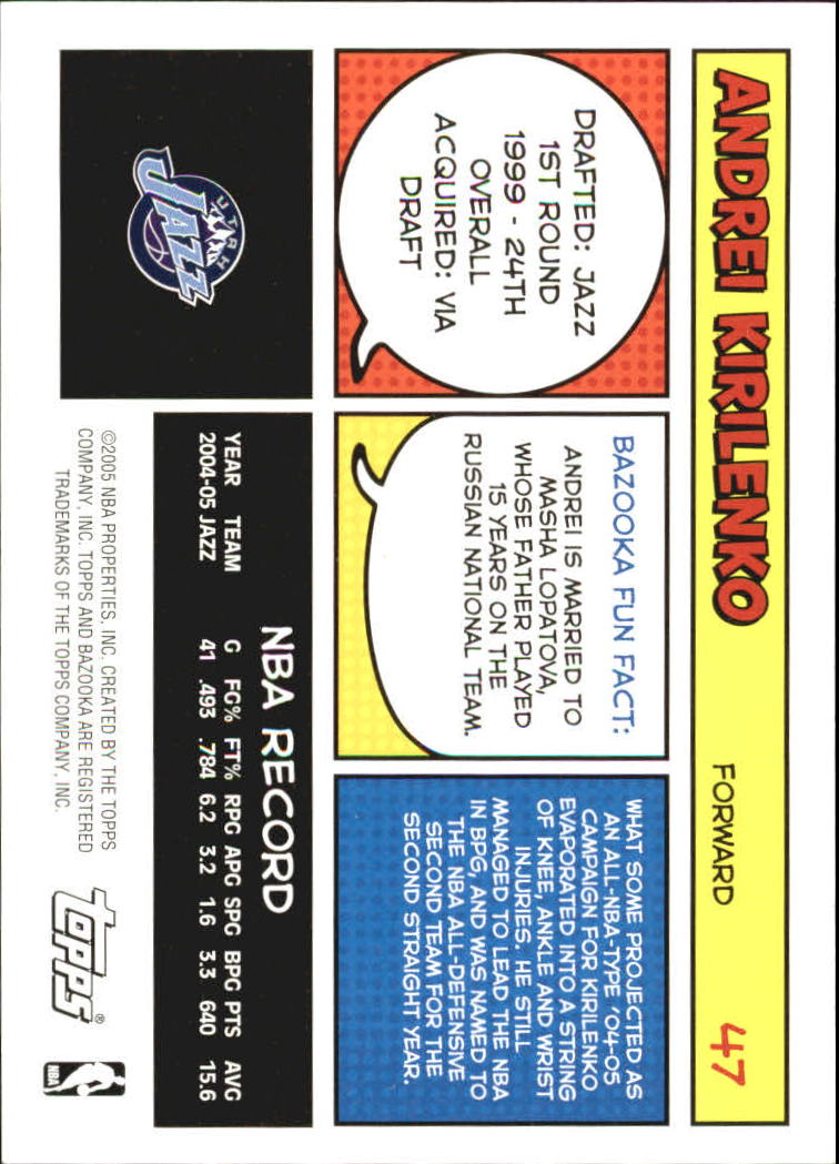B6670- 2005-06 Bazooka Bk Card #s 1-220 +Inserts -You Pick- 15+ FREE US SHIP - Picture 91 of 441