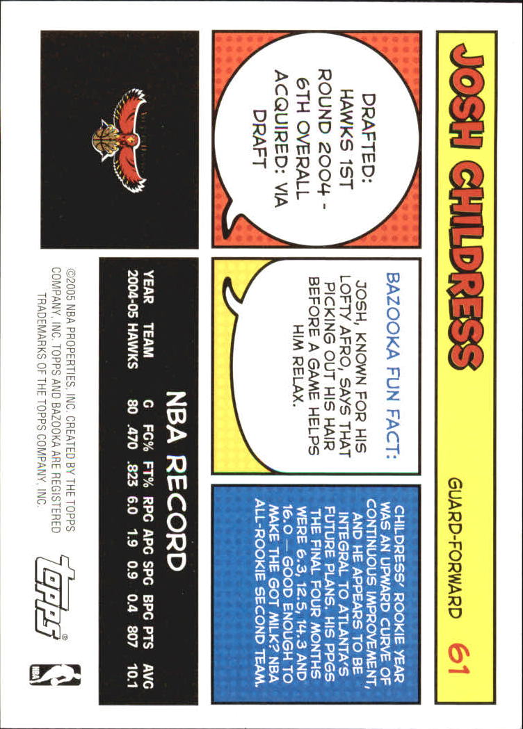 B6670- 2005-06 Bazooka Bk Card #s 1-220 +Inserts -You Pick- 15+ FREE US SHIP - Picture 119 of 441