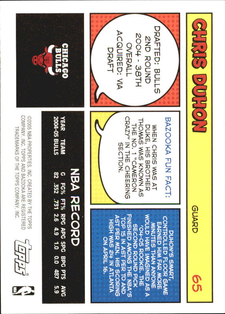 B6670- 2005-06 Bazooka Bk Card #s 1-220 +Inserts -You Pick- 15+ FREE US SHIP - Picture 127 of 441