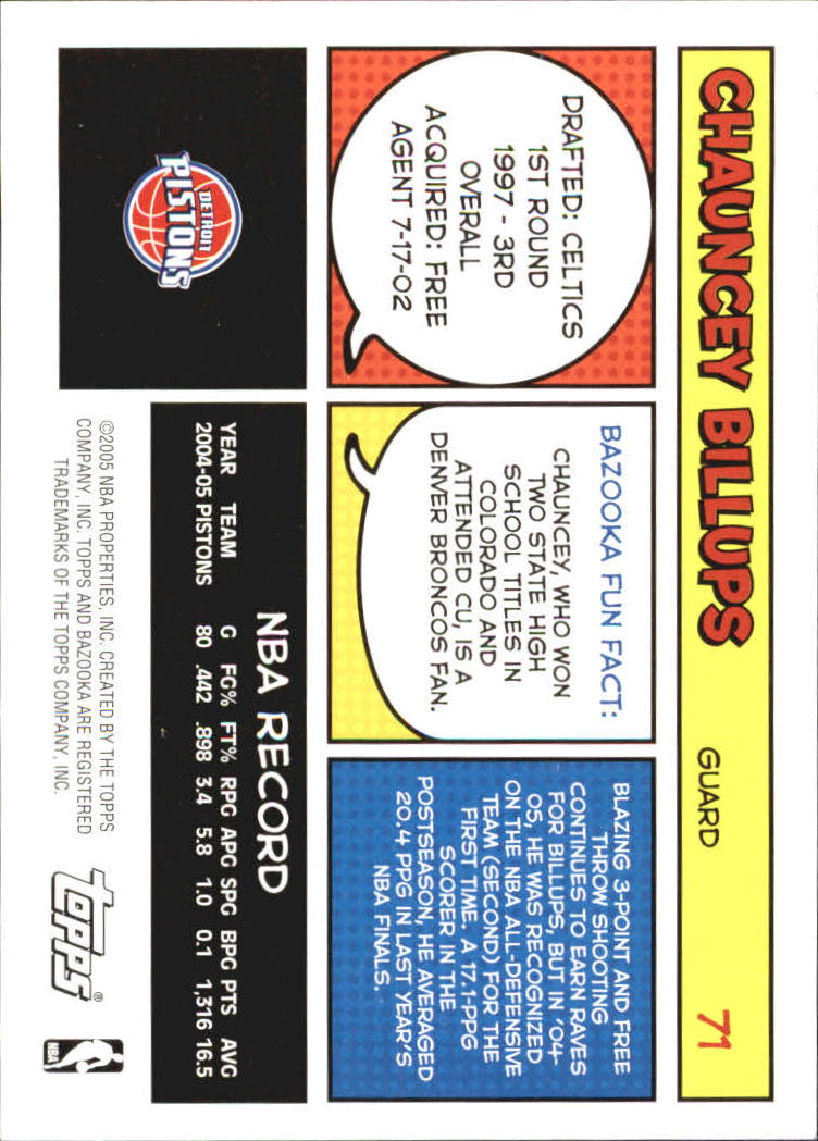 B6670- 2005-06 Bazooka Bk Card #s 1-220 +Inserts -You Pick- 15+ FREE US SHIP - Picture 139 of 441