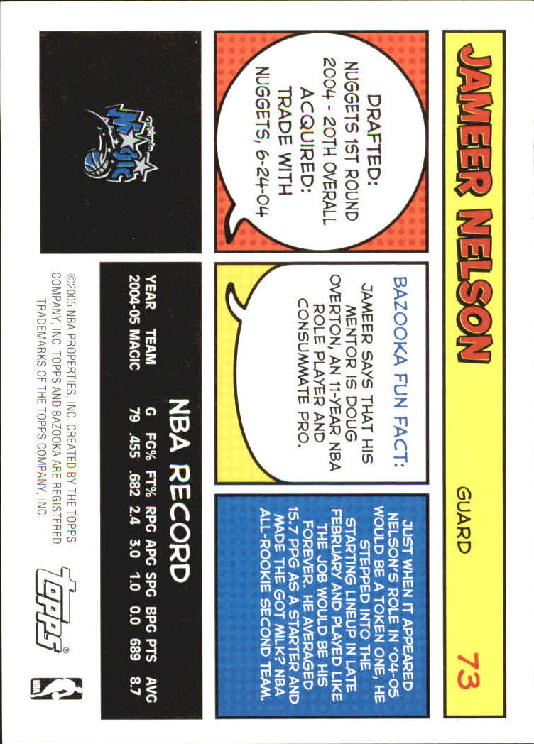 B6670- 2005-06 Bazooka Bk Card #s 1-220 +Inserts -You Pick- 15+ FREE US SHIP - Picture 143 of 441
