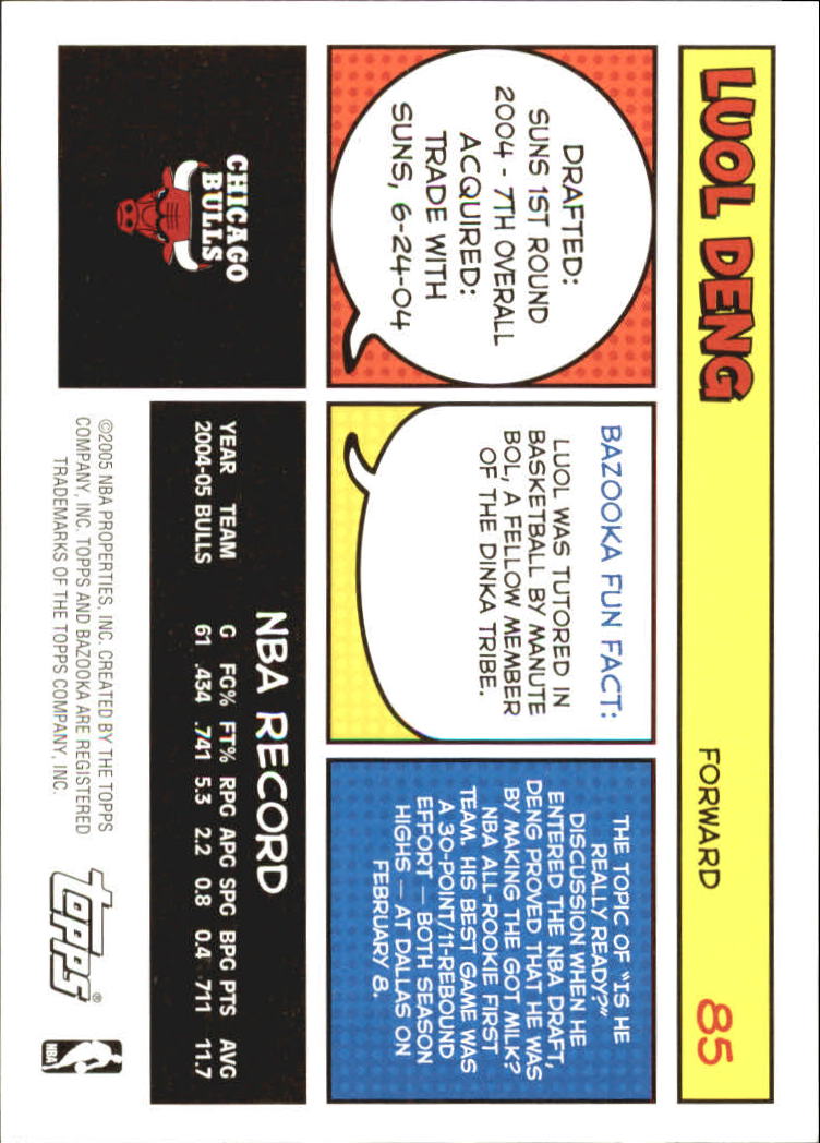B6670- 2005-06 Bazooka Bk Card #s 1-220 +Inserts -You Pick- 15+ FREE US SHIP - Picture 167 of 441