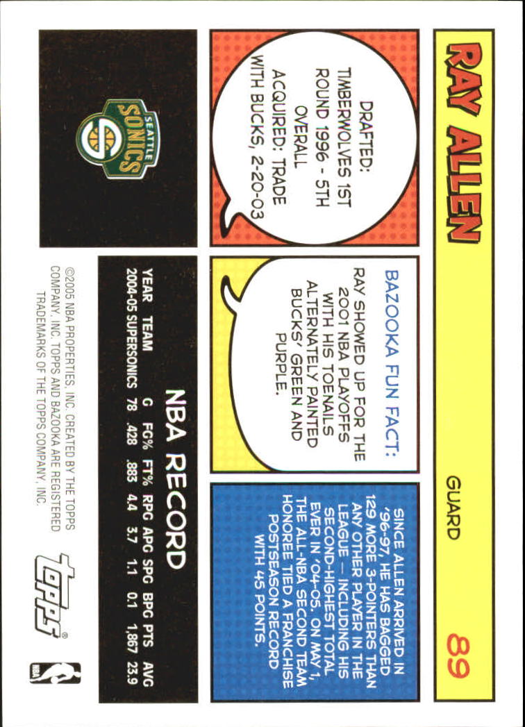 B6670- 2005-06 Bazooka Bk Card #s 1-220 +Inserts -You Pick- 15+ FREE US SHIP - Picture 175 of 441