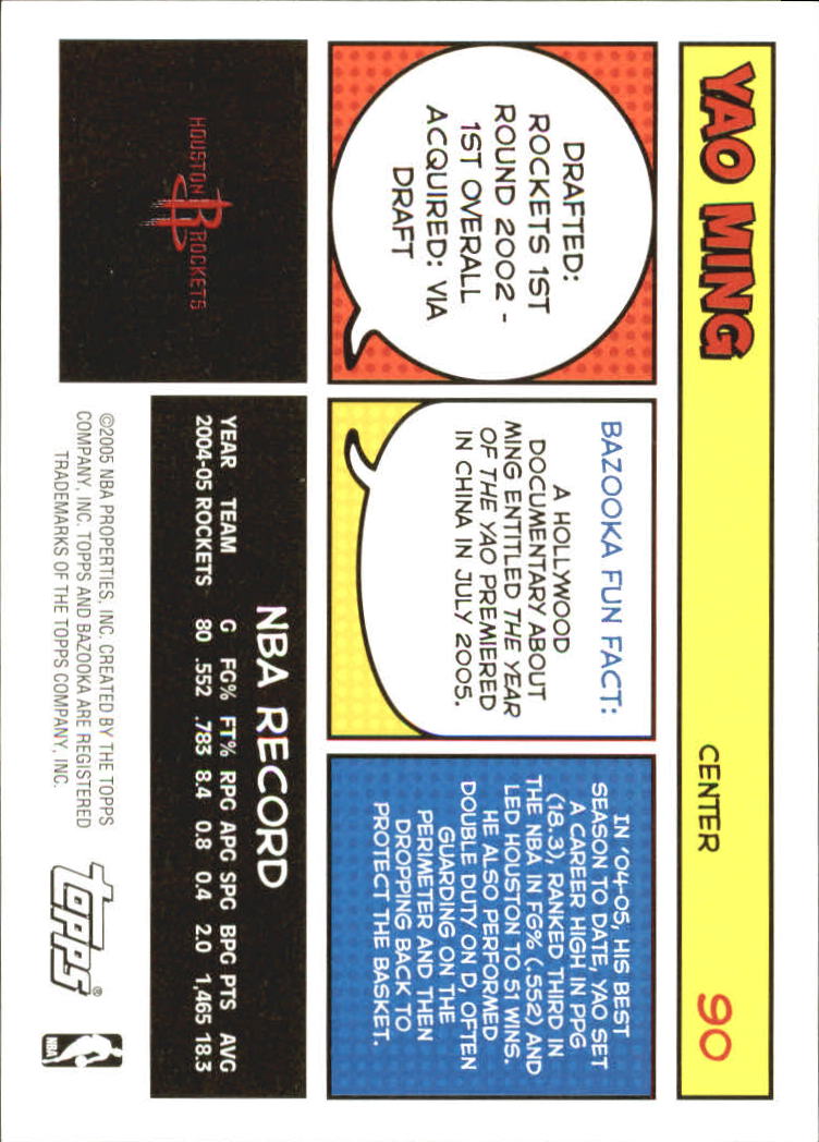 B6670- 2005-06 Bazooka Bk Card #s 1-220 +Inserts -You Pick- 15+ FREE US SHIP - Picture 177 of 441