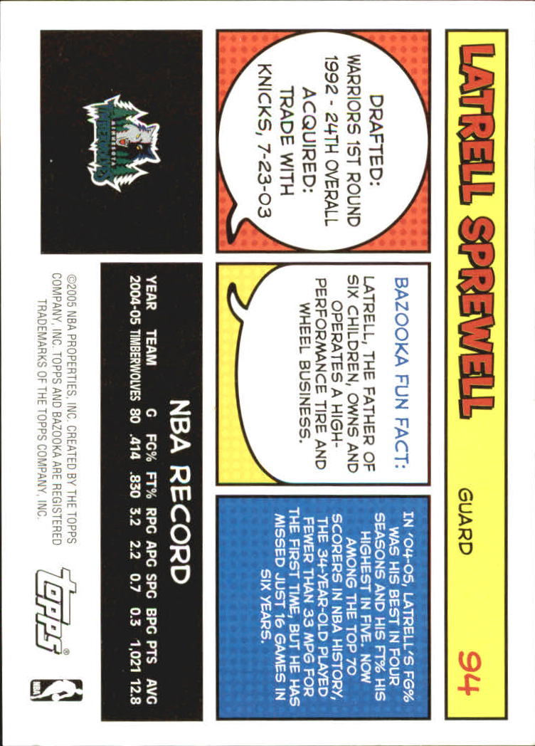 B6670- 2005-06 Bazooka Bk Card #s 1-220 +Inserts -You Pick- 15+ FREE US SHIP - Picture 185 of 441