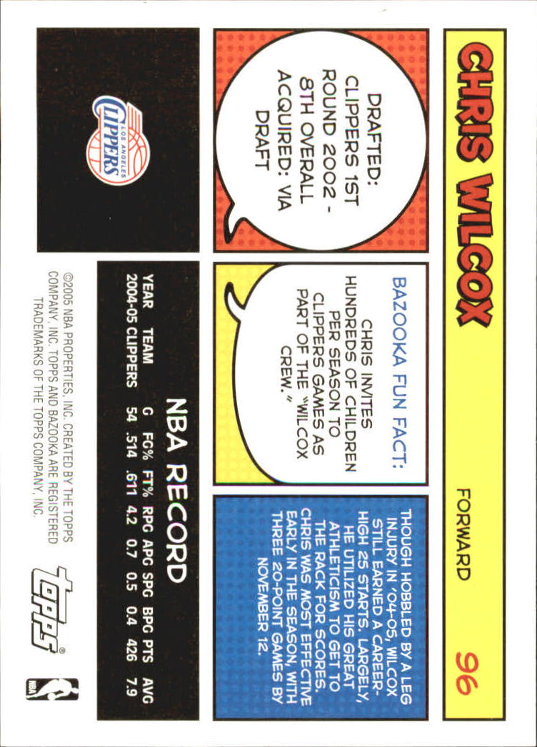 B6670- 2005-06 Bazooka Bk Card #s 1-220 +Inserts -You Pick- 15+ FREE US SHIP - Picture 189 of 441