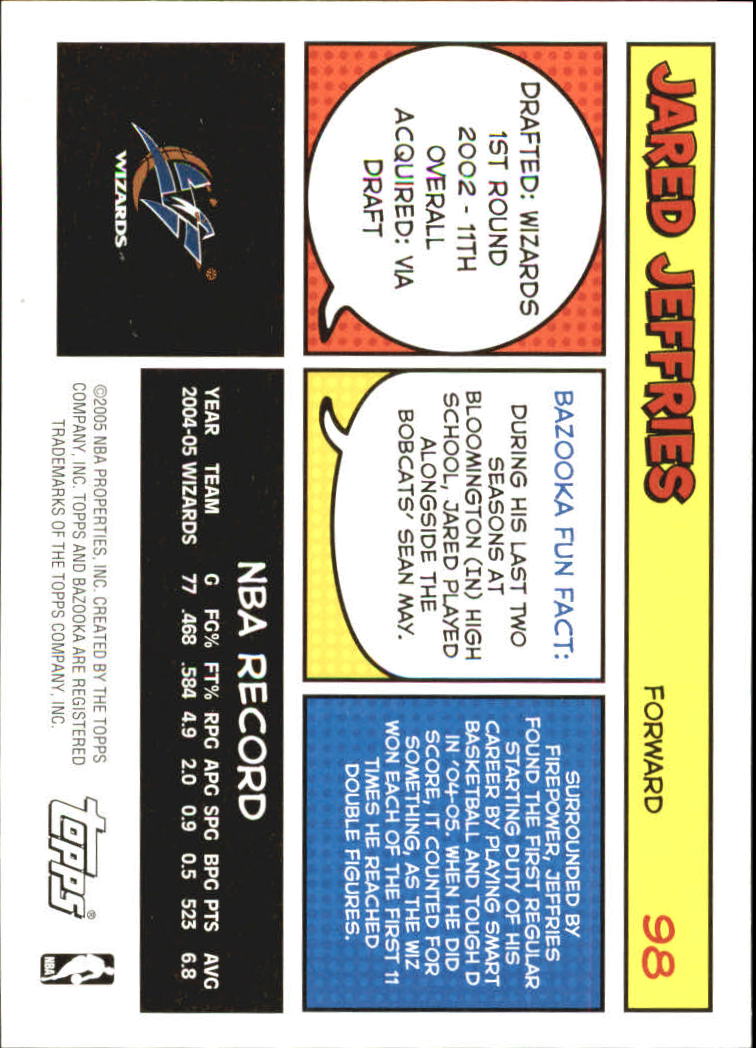 B6670- 2005-06 Bazooka Bk Card #s 1-220 +Inserts -You Pick- 15+ FREE US SHIP - Picture 193 of 441