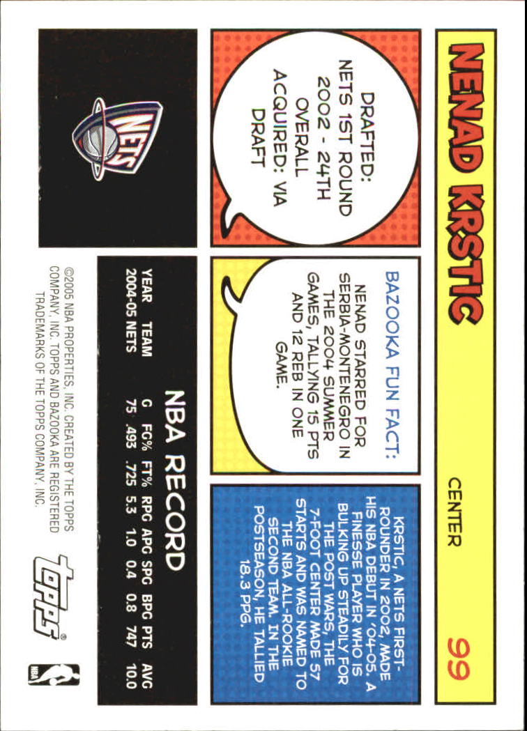B6670- 2005-06 Bazooka Bk Card #s 1-220 +Inserts -You Pick- 15+ FREE US SHIP - Picture 195 of 441
