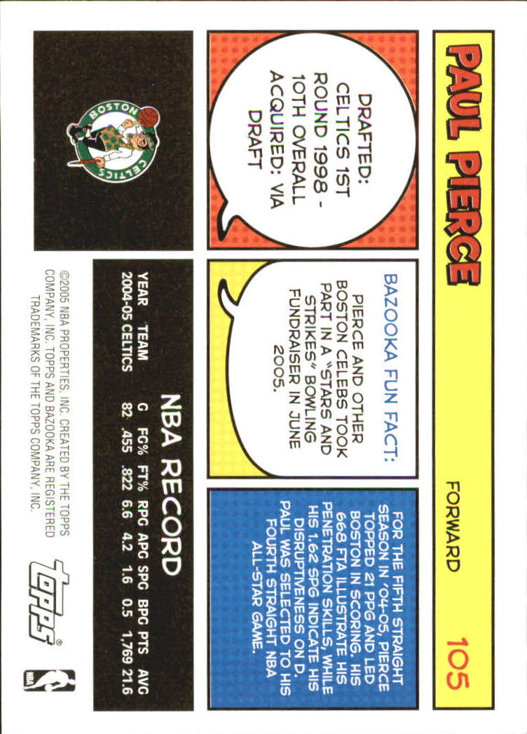 B6670- 2005-06 Bazooka Bk Card #s 1-220 +Inserts -You Pick- 15+ FREE US SHIP - Picture 207 of 441