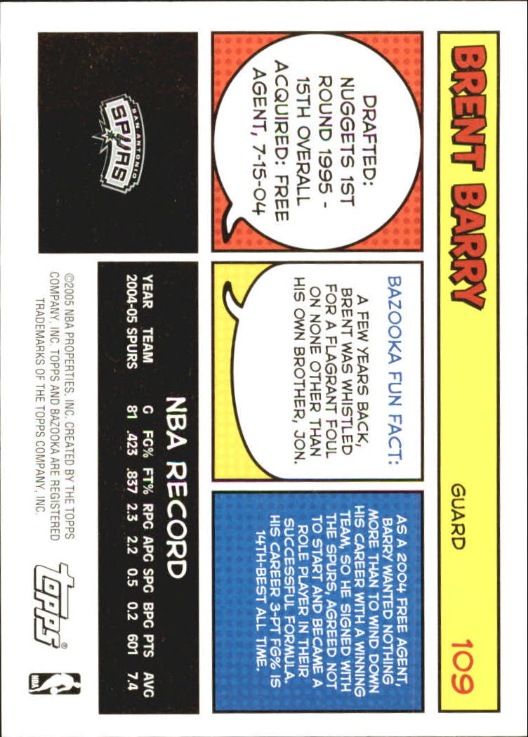 B6670- 2005-06 Bazooka Bk Card #s 1-220 +Inserts -You Pick- 15+ FREE US SHIP - Picture 215 of 441