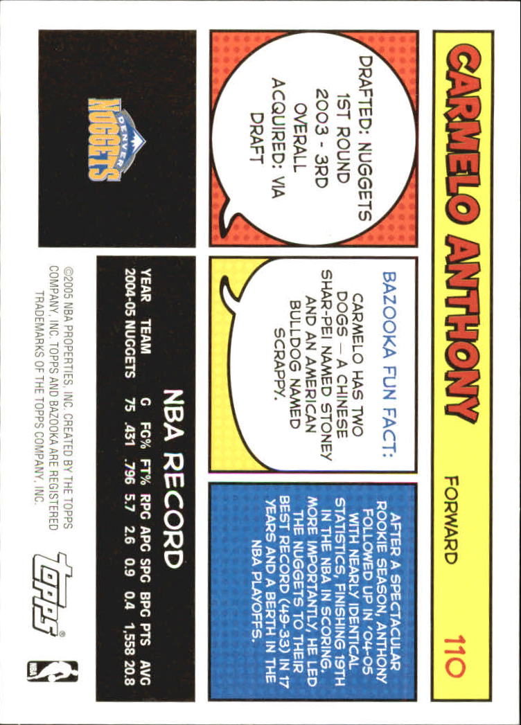 B6670- 2005-06 Bazooka Bk Card #s 1-220 +Inserts -You Pick- 15+ FREE US SHIP - Picture 217 of 441