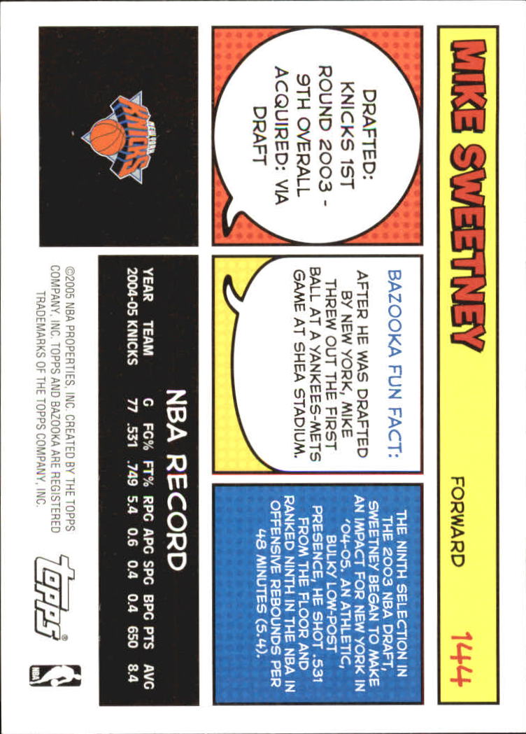 B6670- 2005-06 Bazooka Bk Card #s 1-220 +Inserts -You Pick- 15+ FREE US SHIP - Picture 285 of 441
