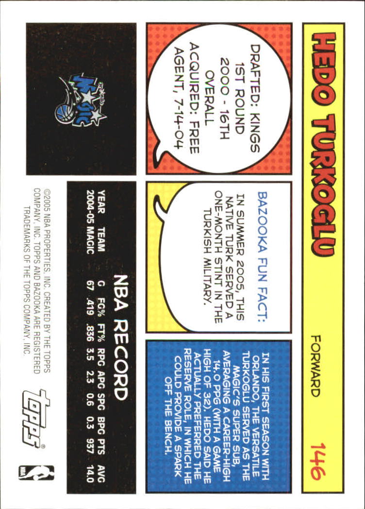 B6670- 2005-06 Bazooka Bk Card #s 1-220 +Inserts -You Pick- 15+ FREE US SHIP - Picture 289 of 441