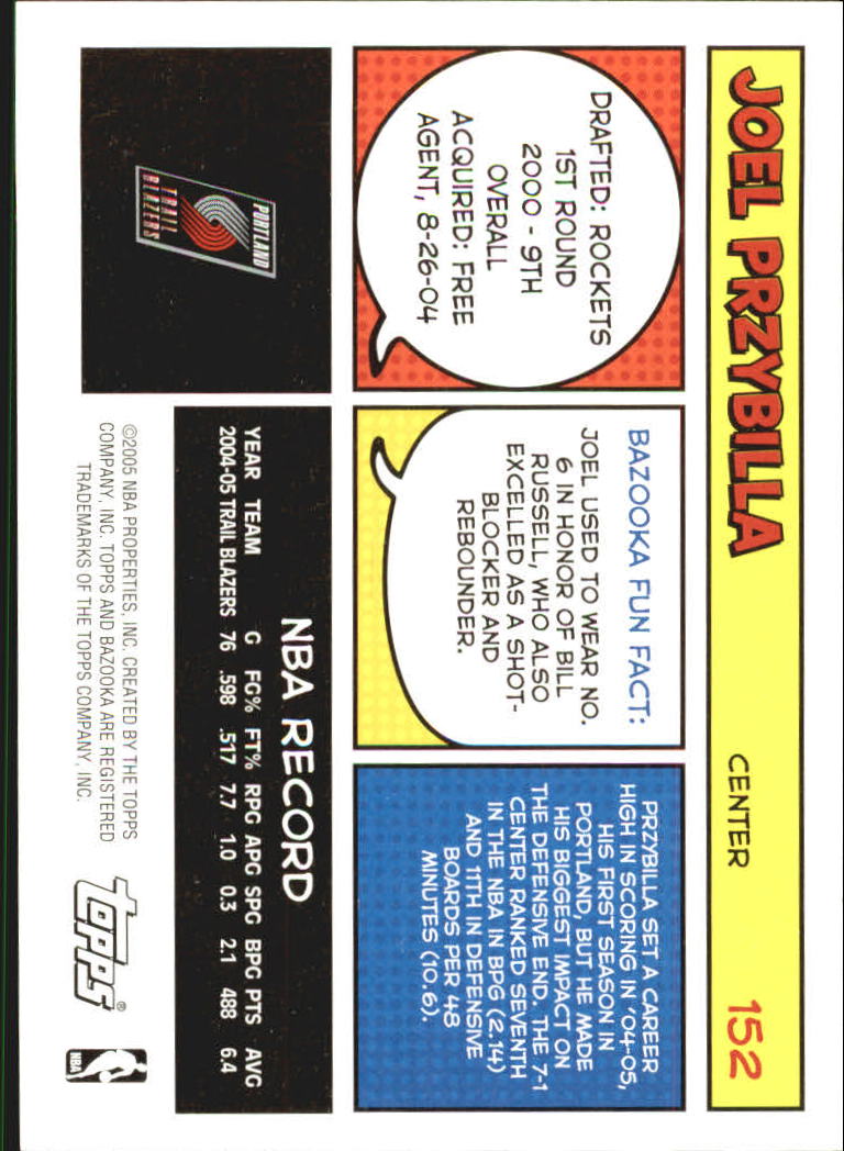 B6670- 2005-06 Bazooka Bk Card #s 1-220 +Inserts -You Pick- 15+ FREE US SHIP - Picture 301 of 441
