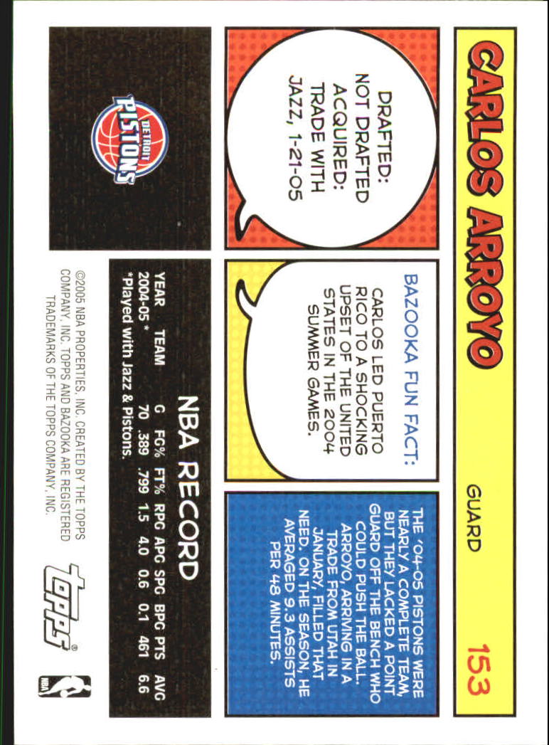 B6670- 2005-06 Bazooka Bk Card #s 1-220 +Inserts -You Pick- 15+ FREE US SHIP - Picture 303 of 441