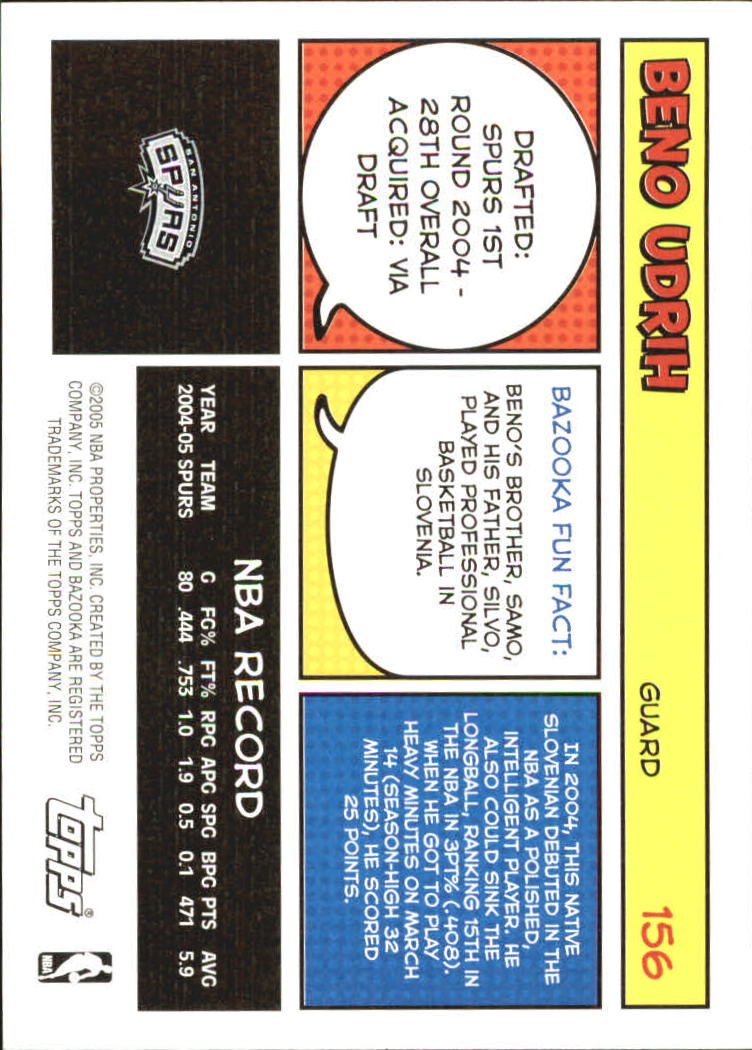 B6670- 2005-06 Bazooka Bk Card #s 1-220 +Inserts -You Pick- 15+ FREE US SHIP - Picture 309 of 441