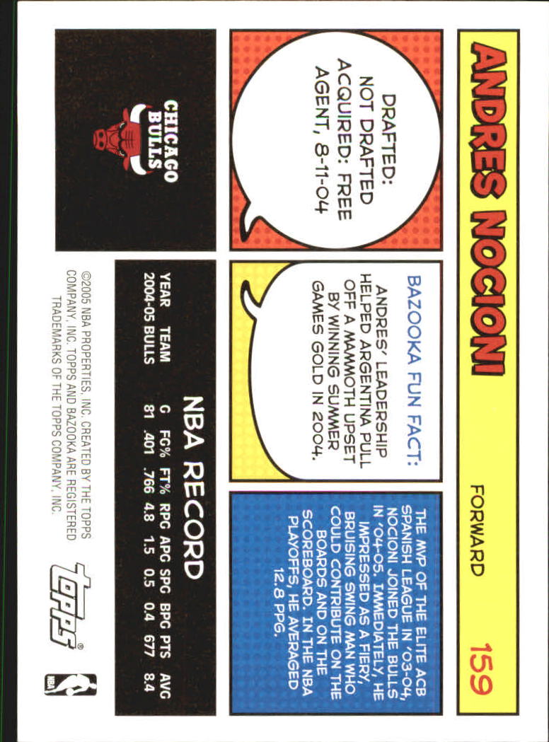 B6670- 2005-06 Bazooka Bk Card #s 1-220 +Inserts -You Pick- 15+ FREE US SHIP - Picture 315 of 441