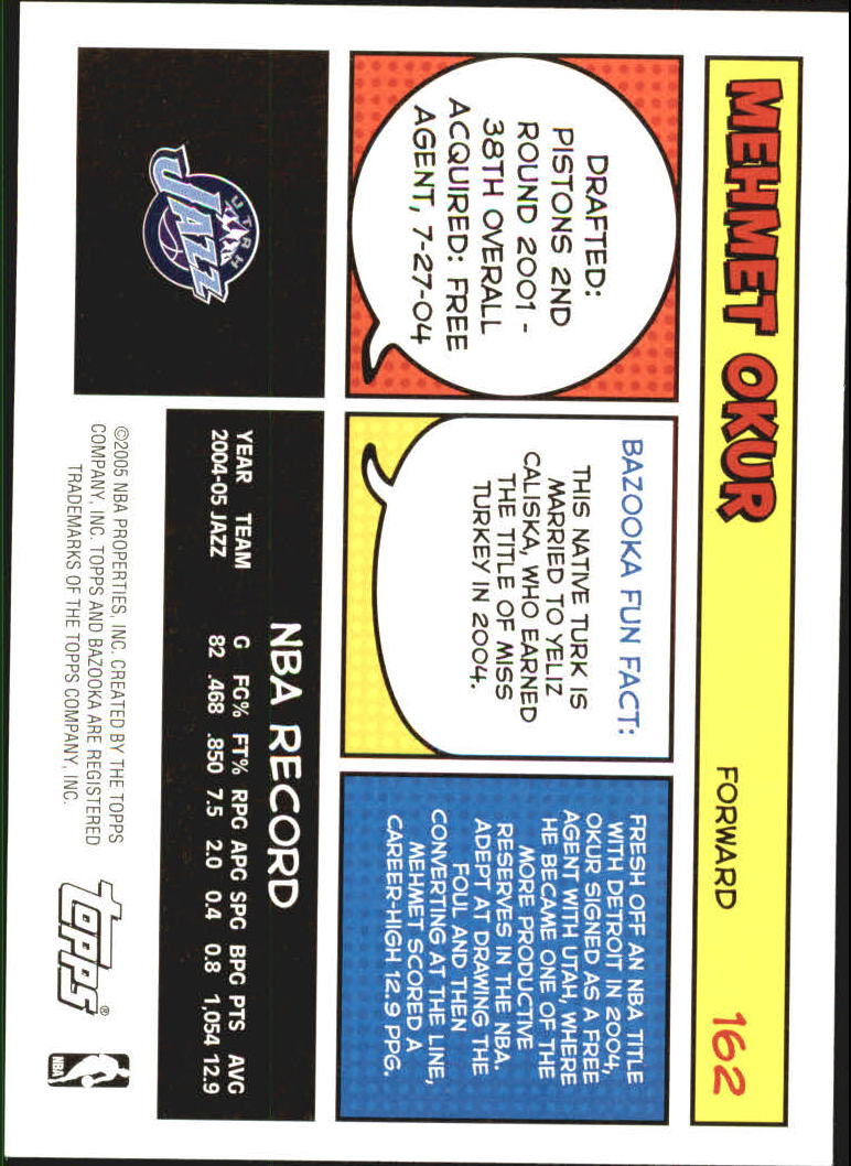 B6670- 2005-06 Bazooka Bk Card #s 1-220 +Inserts -You Pick- 15+ FREE US SHIP - Picture 321 of 441