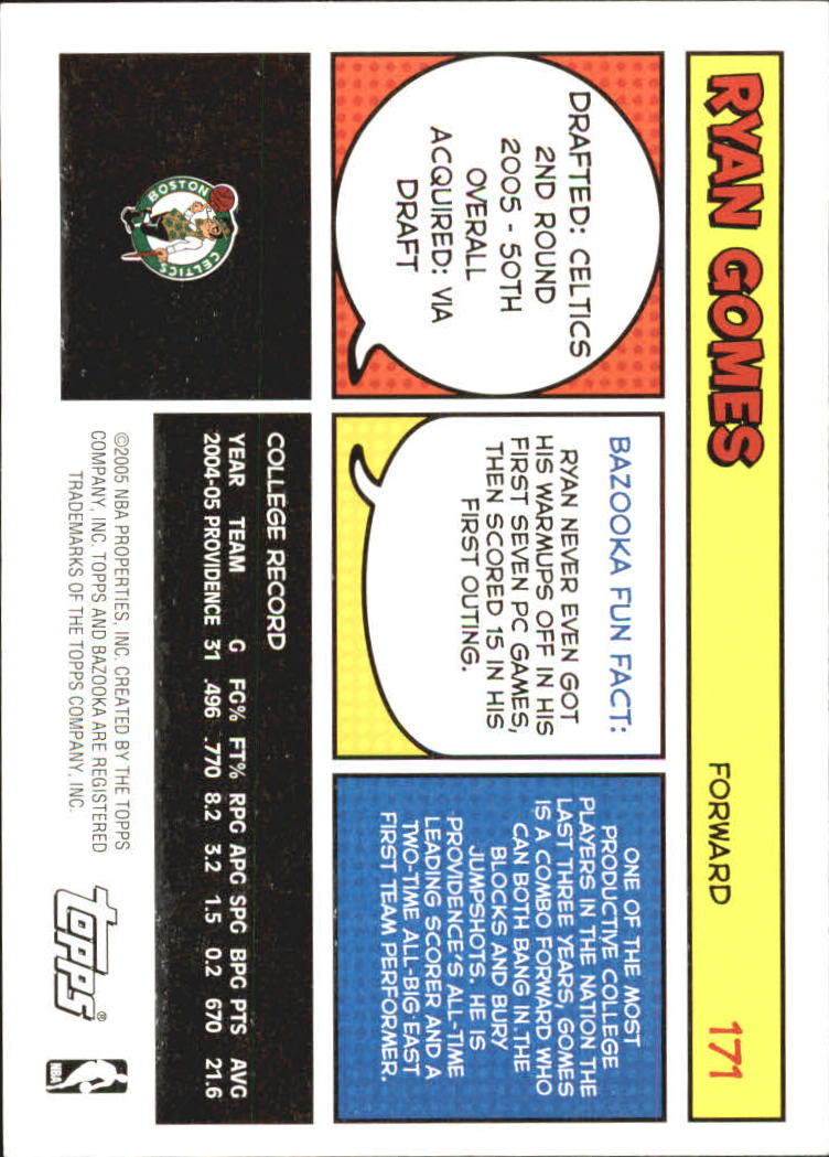 B6670- 2005-06 Bazooka Bk Card #s 1-220 +Inserts -You Pick- 15+ FREE US SHIP - Picture 339 of 441