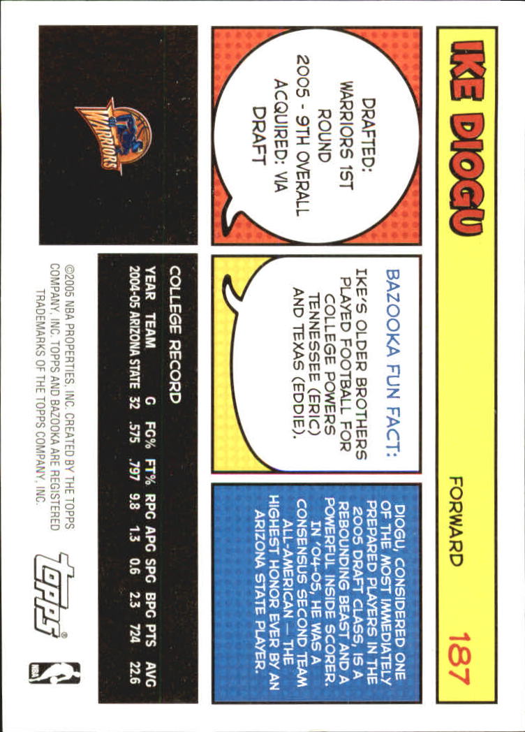 B6670- 2005-06 Bazooka Bk Card #s 1-220 +Inserts -You Pick- 15+ FREE US SHIP - Picture 371 of 441