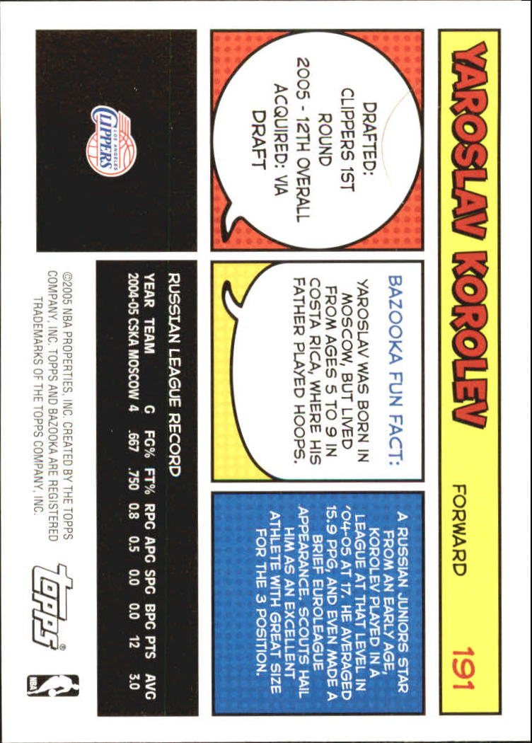 B6670- 2005-06 Bazooka Bk Card #s 1-220 +Inserts -You Pick- 15+ FREE US SHIP - Picture 379 of 441